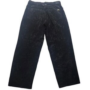 Vintage Parasuco Viscose Pants Men's Size 38x34 Black Mega Wide Leg Baggy